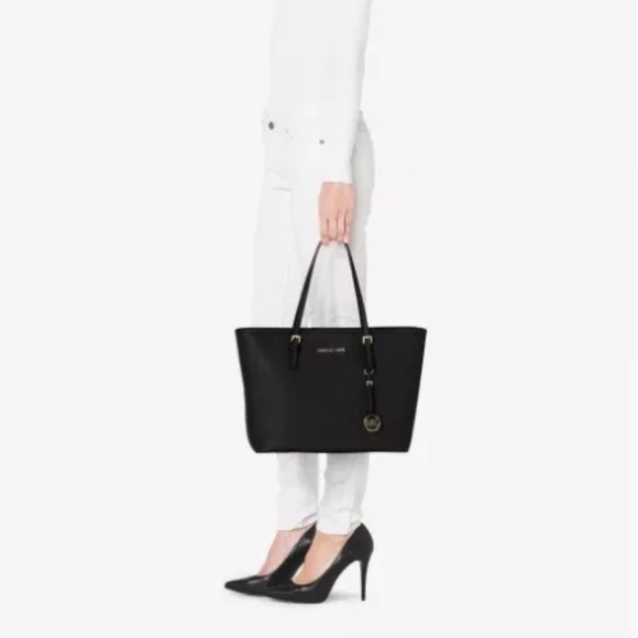 MICHAEL KORS Sullivan Black Saffiano Leather Tote Shoulder Satchel Handb… - Picture 1 of 16